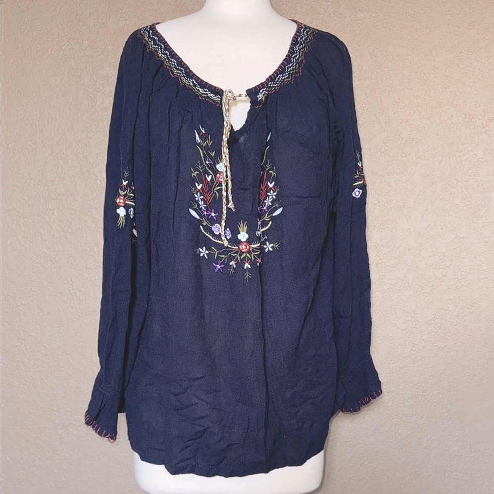 Soho Embroidered Boho Top